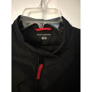 Uniqlo Ines de la Fressange Down Puffer Moto Jacket Womens Black Size Medium